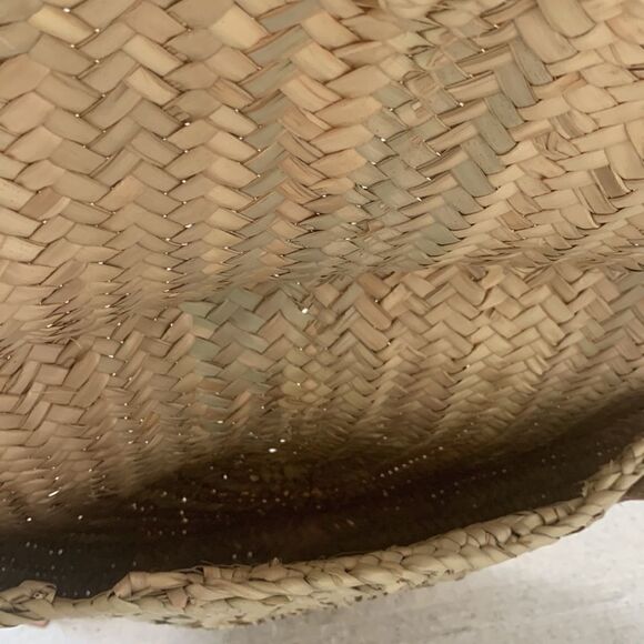 French Baskets Boho Fringe Pom Pom Mail Straw Bag - Picture 9 of 9